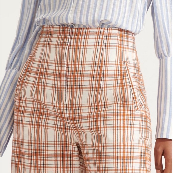 Veronica Beard Dova Plaid Wide Leg Pants - Picture 6 of 6